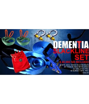 SLACKLINE SET PRO. 13 MTS. CERTIFICADO | DEMENTIA ®